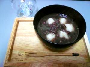 餡も手作り^-^白玉ぜんざい