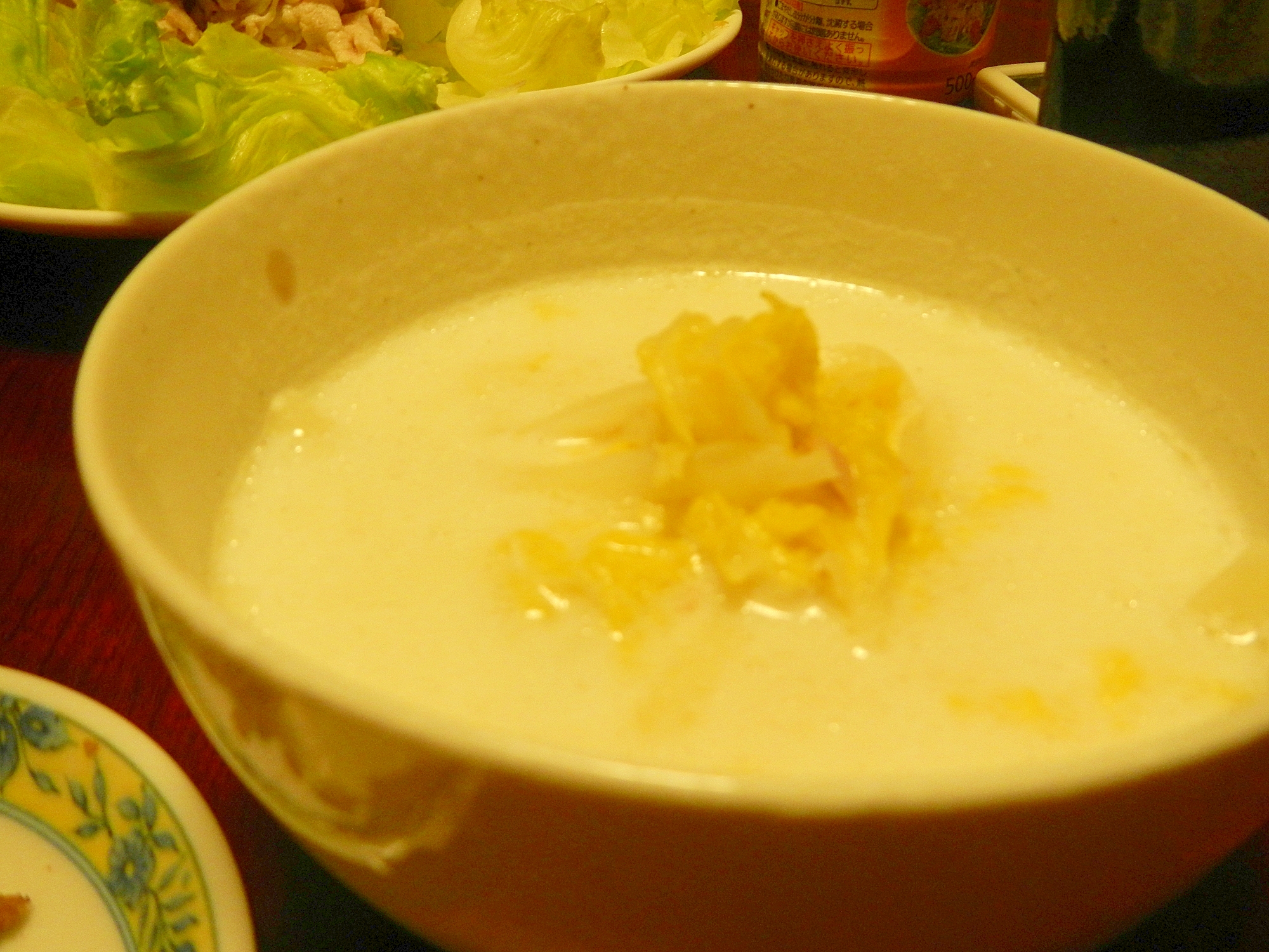 ぽかぽか　白菜とツナ缶のミルクスープ