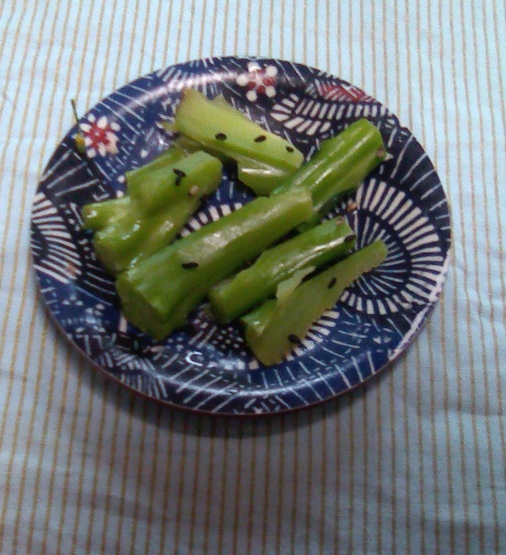 ブロッコリーの茎のきんぴら