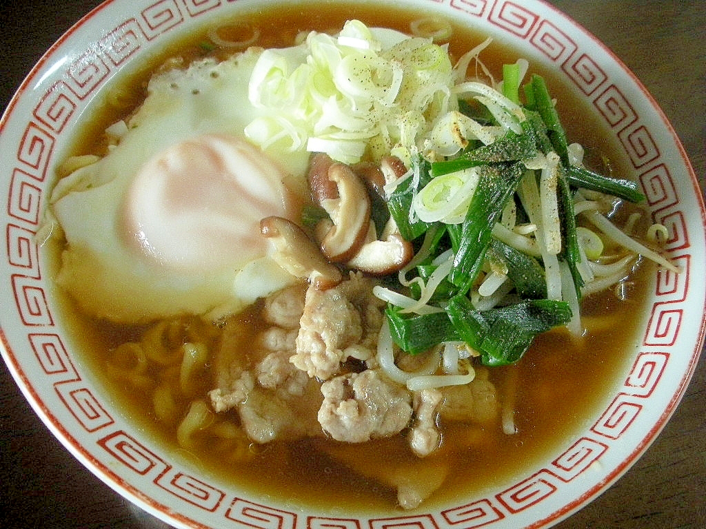 ☆ソース炒め野菜たっぷりの醤油ラーメン☆