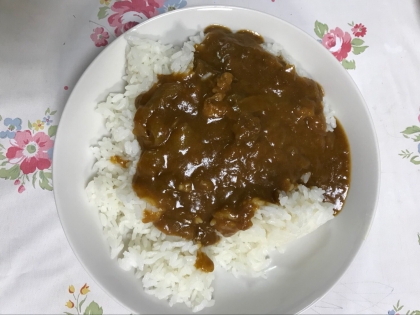 牛丼の残りでカレーライス