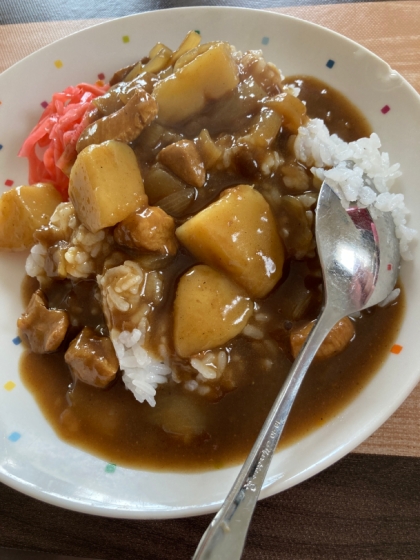 豚バラがっつりカレー