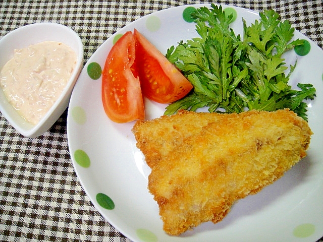 鯵フライ☆梅オーロラソース