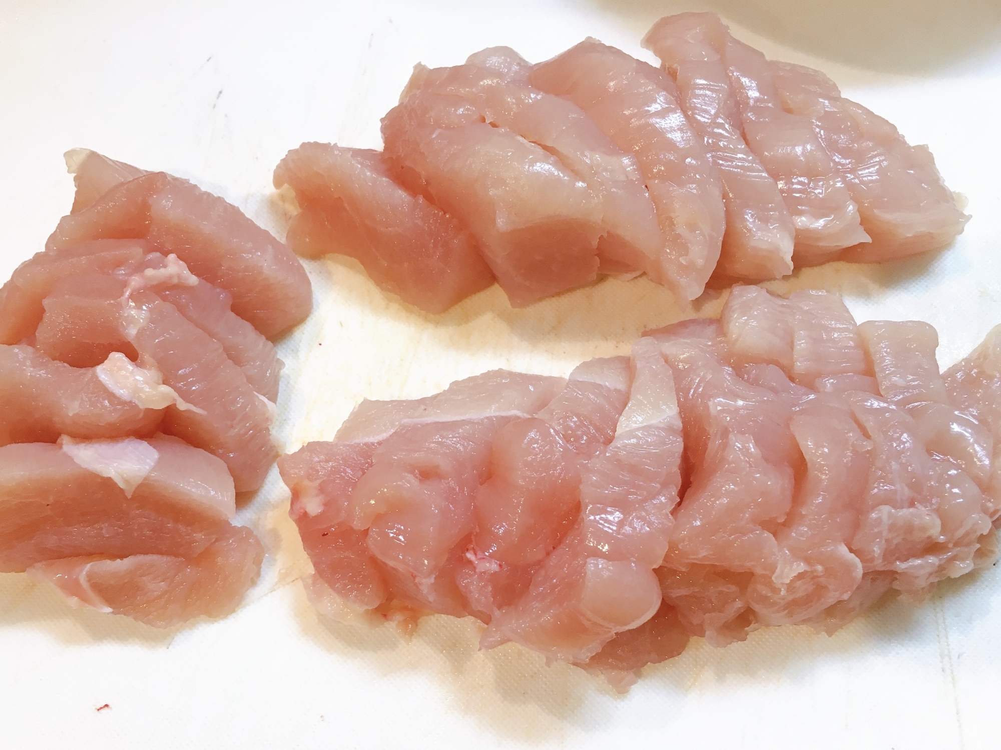 必見 柔らかくなる鶏むね肉の切り方 レシピ 作り方 By こじちゃん 楽天レシピ