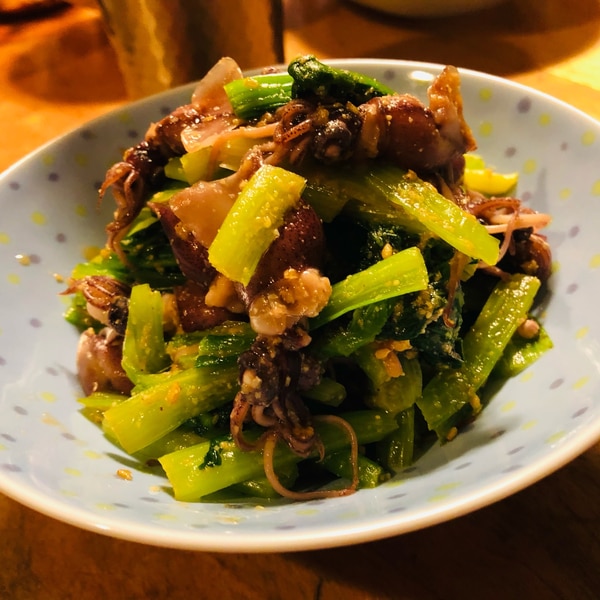 ボイルホタルイカと小松菜のおつまみ レシピ 作り方 By 梅ママ 楽天レシピ ボイルホタルイカと小松菜のおつまみ レシピ 作り方 By 梅ママ 楽天レシピ