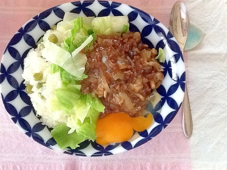 炊飯器/Tacookを使ったロコモコ風簡単カレー