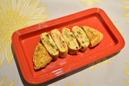 焼き海苔とカニカマの和風オムレツ