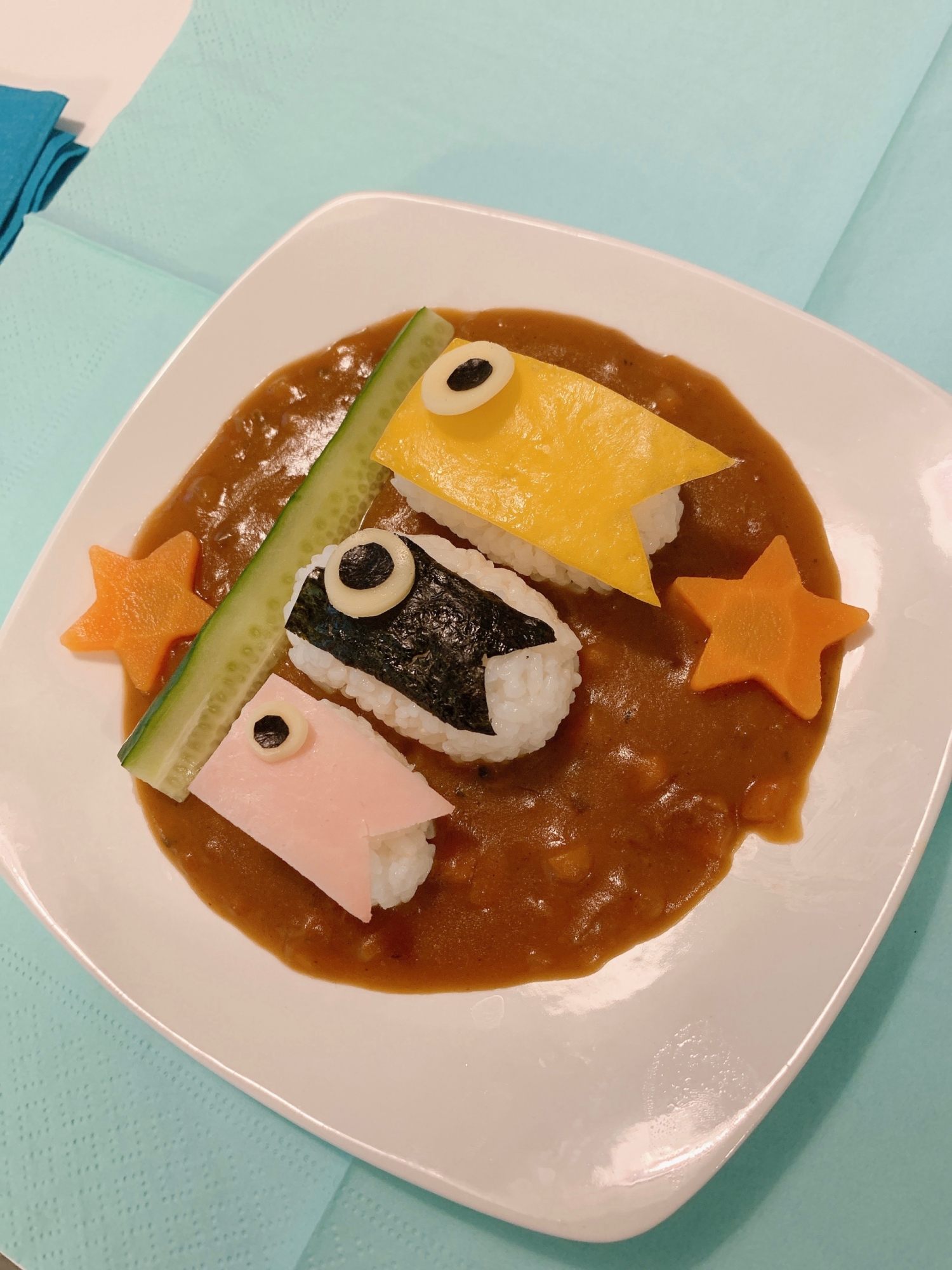 子供の日★鯉のぼりカレー