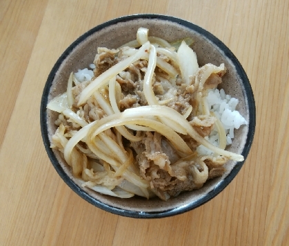 レンチン☆簡単牛丼