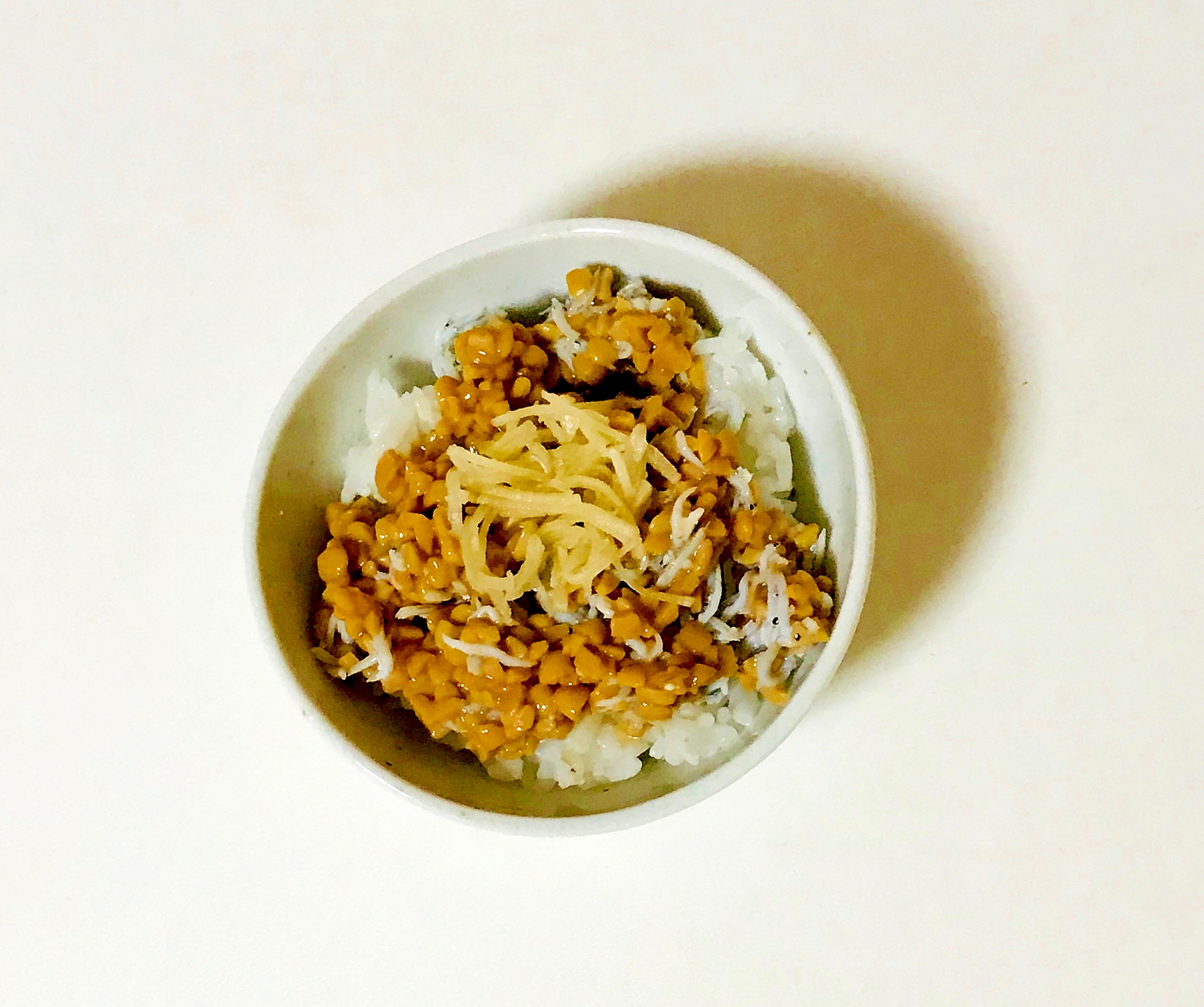 生姜入り納豆ご飯