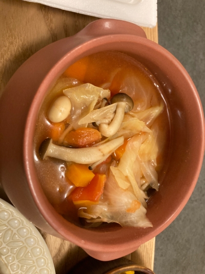 ミネストローネ風食べるスープ