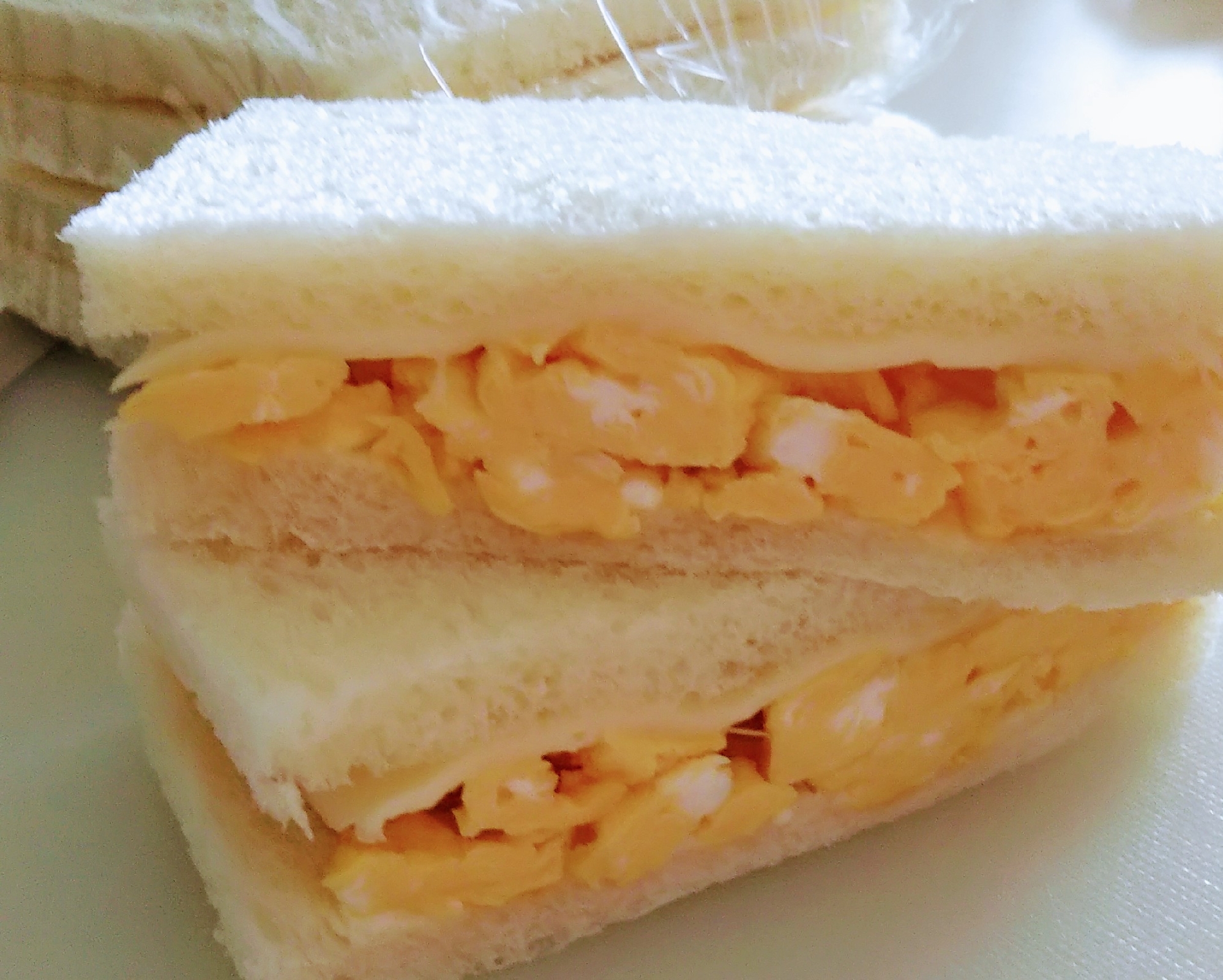 朝食orランチに♪＊炒り卵＆チーズのサンドイッチ＊