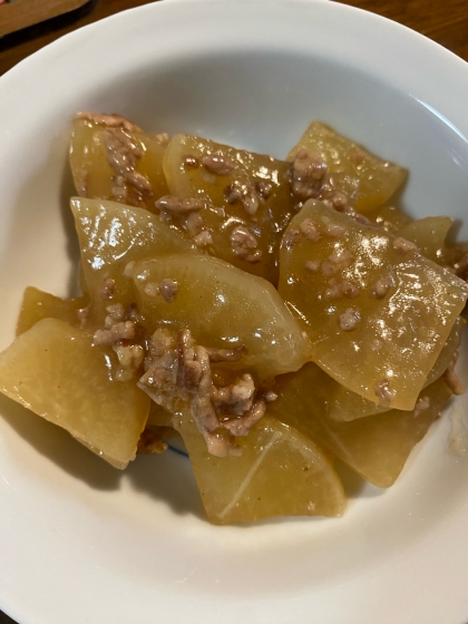 大根と豚ひき肉の煮物