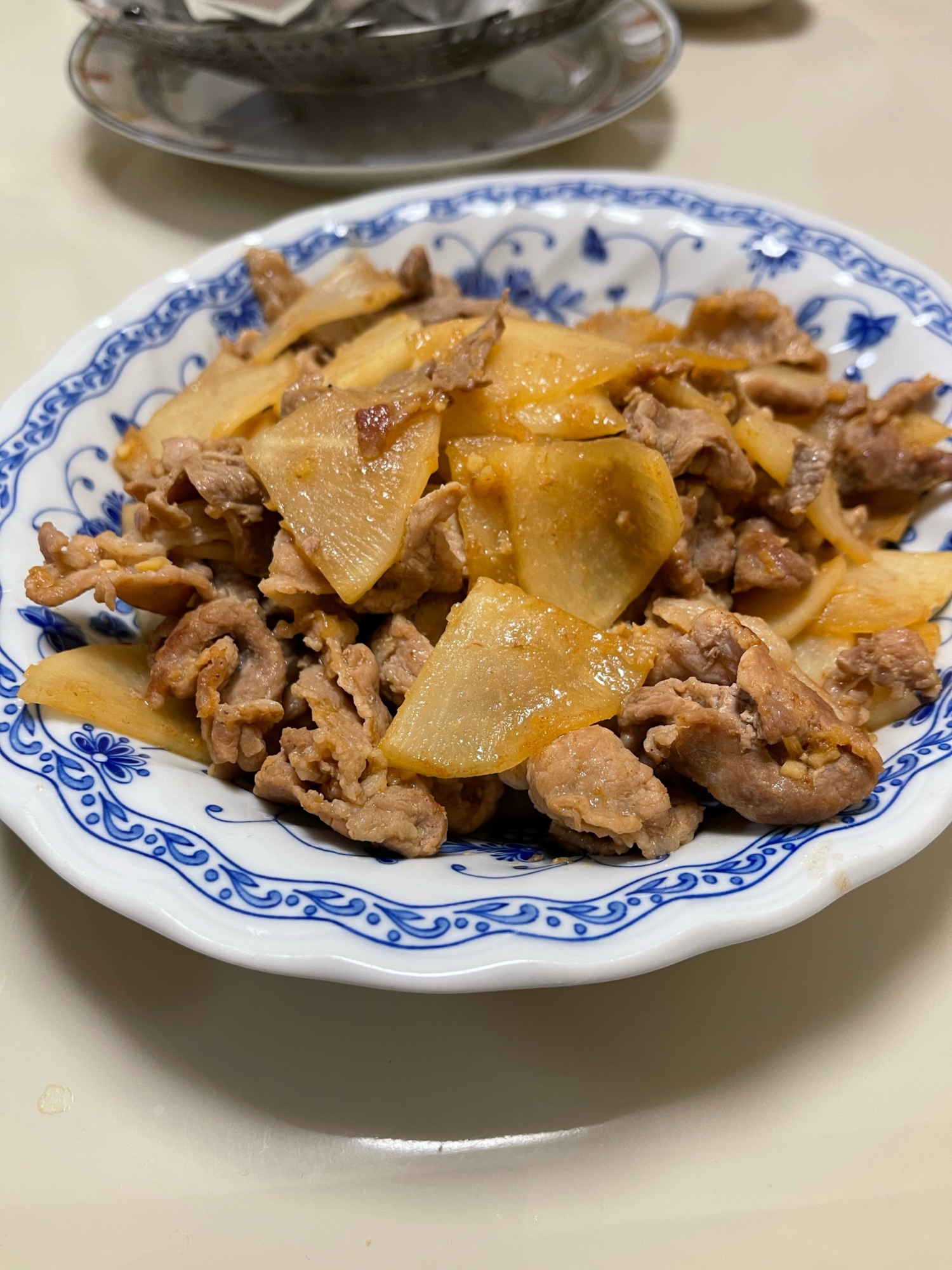 【簡単】大根と豚肉の生姜焼き