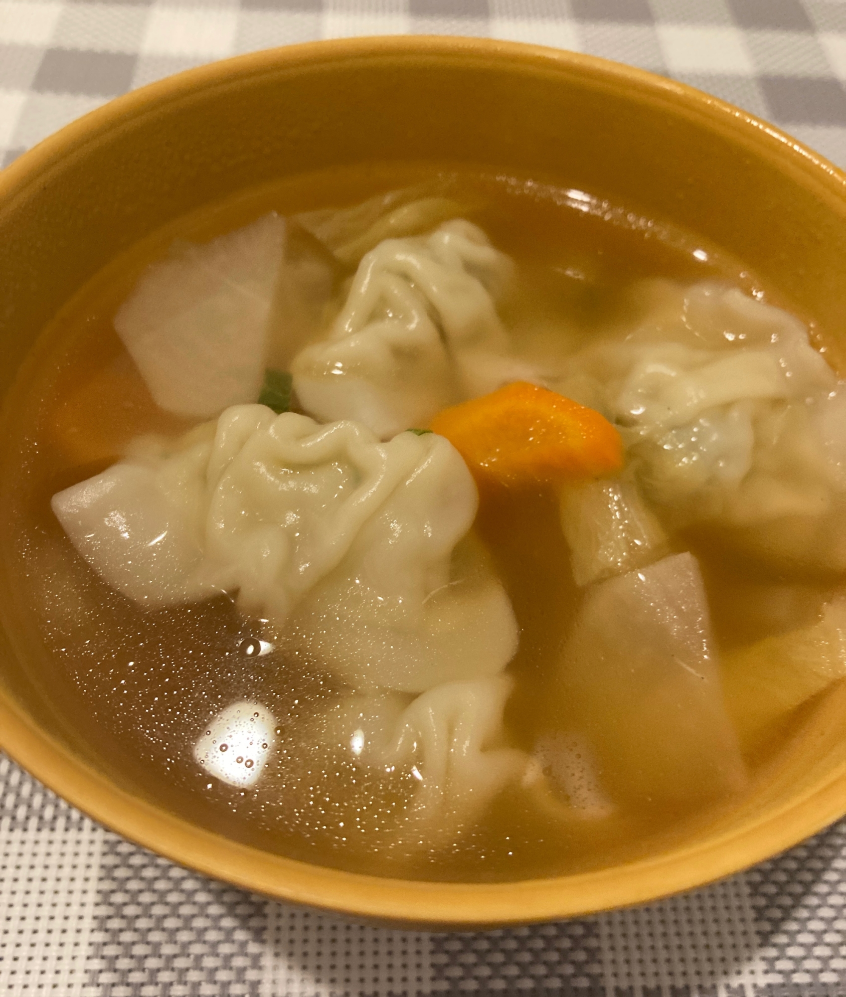 体ポカポカ水餃子スープ
