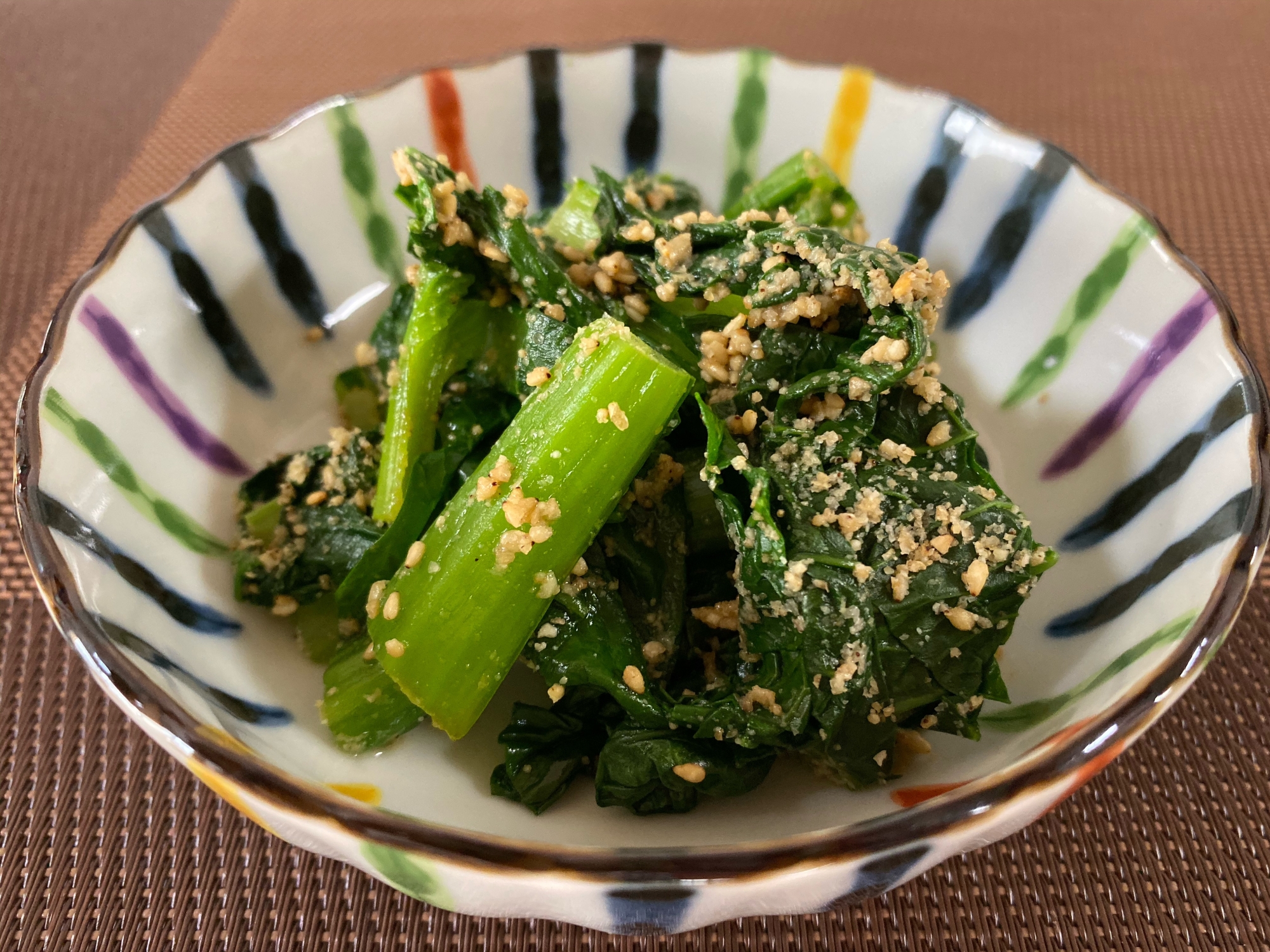小松菜の一番美味しい食べ方!小松菜の胡麻和え
