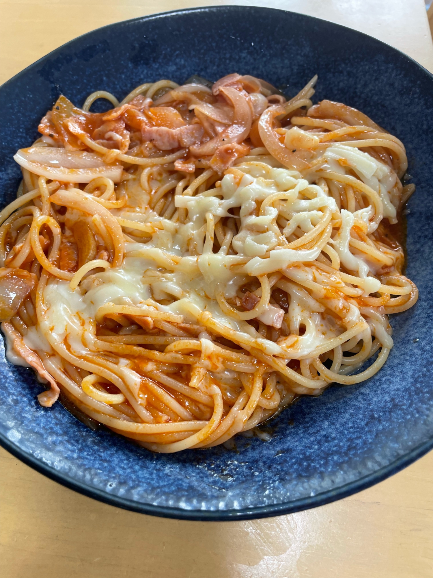 野菜ジュースで作ったナポリタン