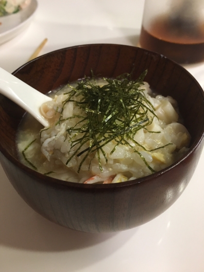 体調を崩してしまい、ほっこり雑炊を探しにやってまいりました★美味しく食べられました♫