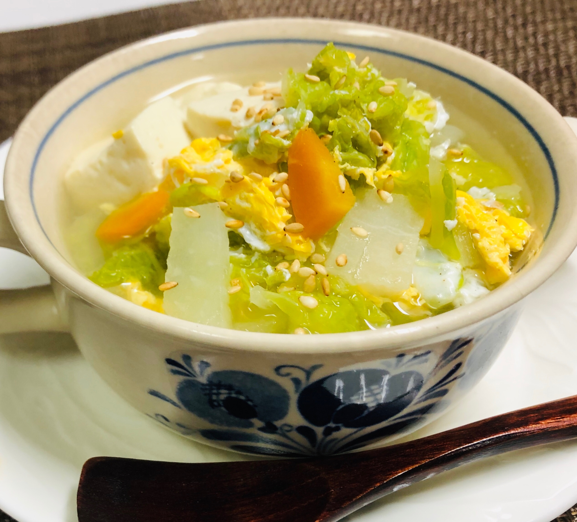 白菜の韓国風スープ
