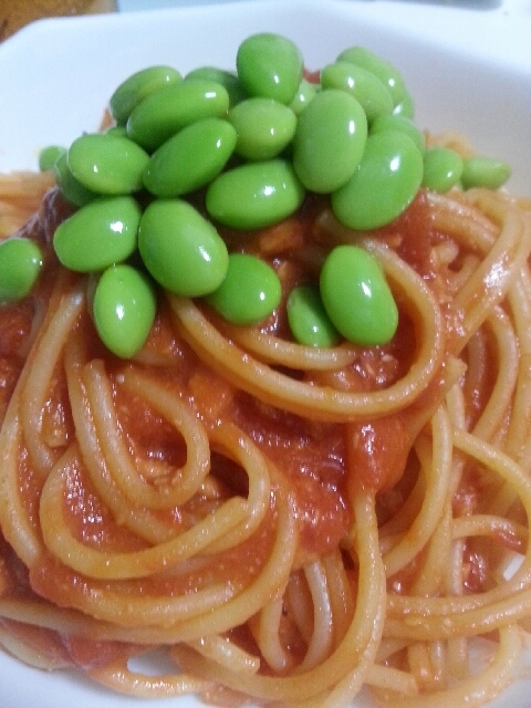 トマトとツナのパスタ