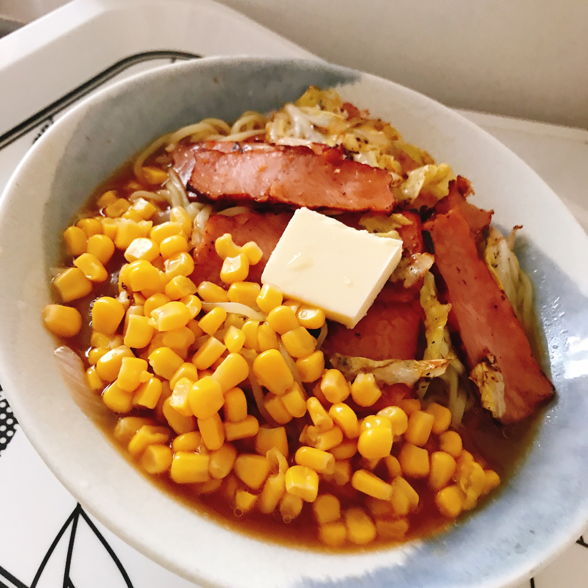 コーンバター♡味噌ラーメン