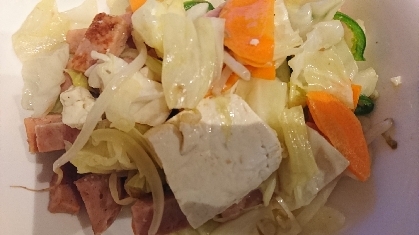 スパム豆腐チャンプルー