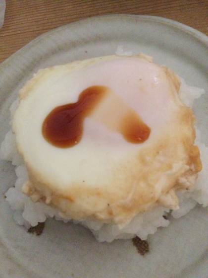 お手軽目玉焼きご飯
