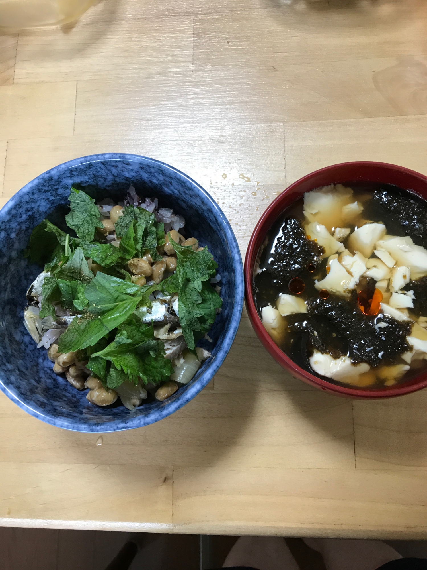 煮干しも食べちゃう、ご飯とスープ