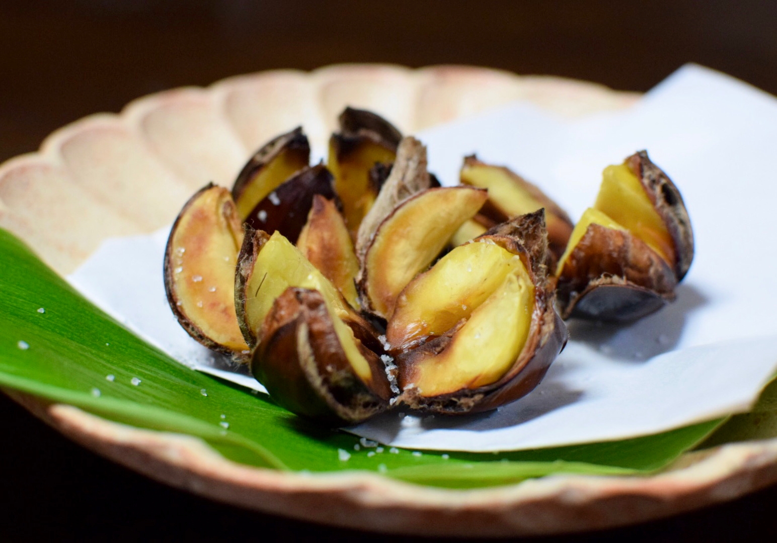 下処理なし!花咲く*栗の素揚げ