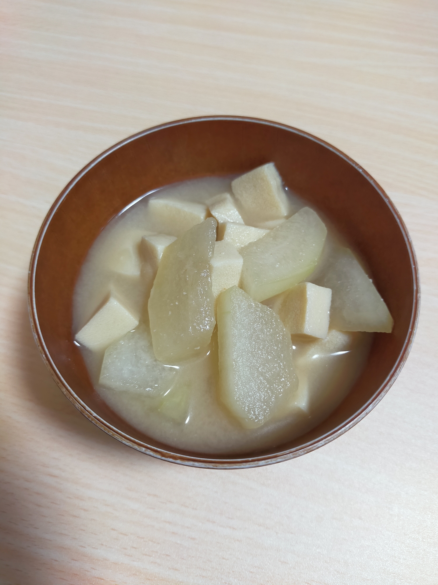 冬瓜と高野豆腐のお味噌汁