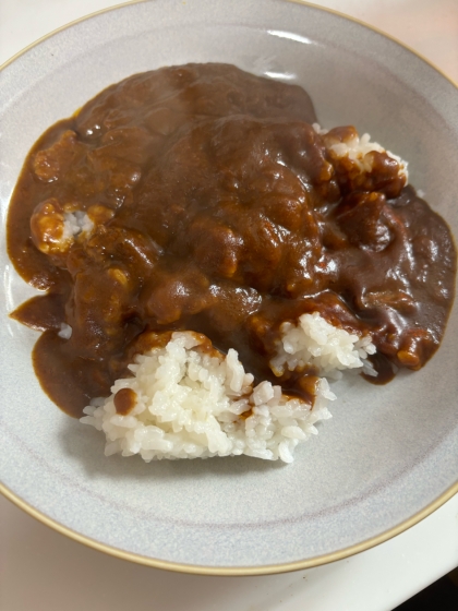 カレーリメイク(野菜揚げ焼きのせ)