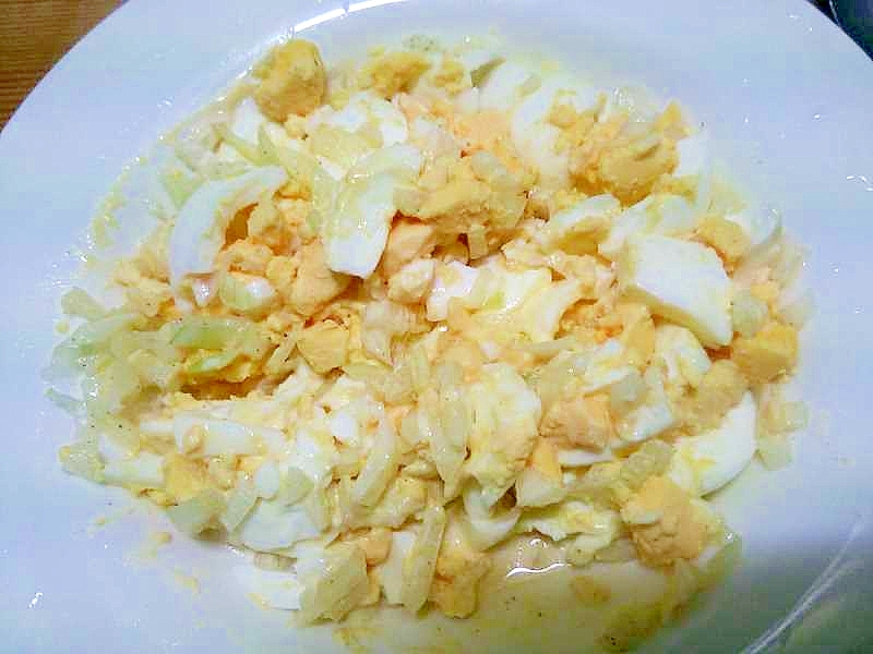 レンジで卵サラダ