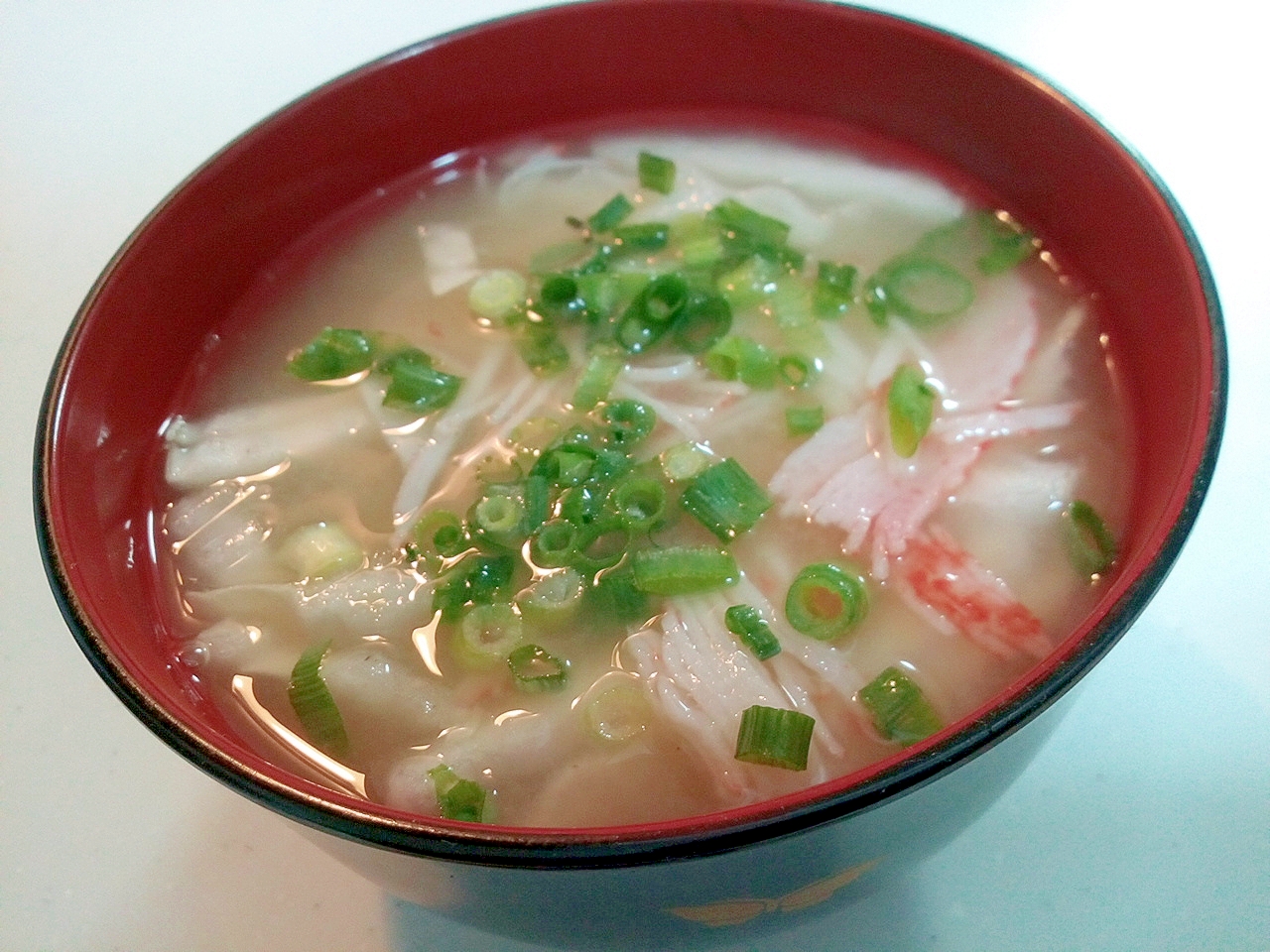 液みそで　白菜芯・シーサラダ・葱のお味噌汁