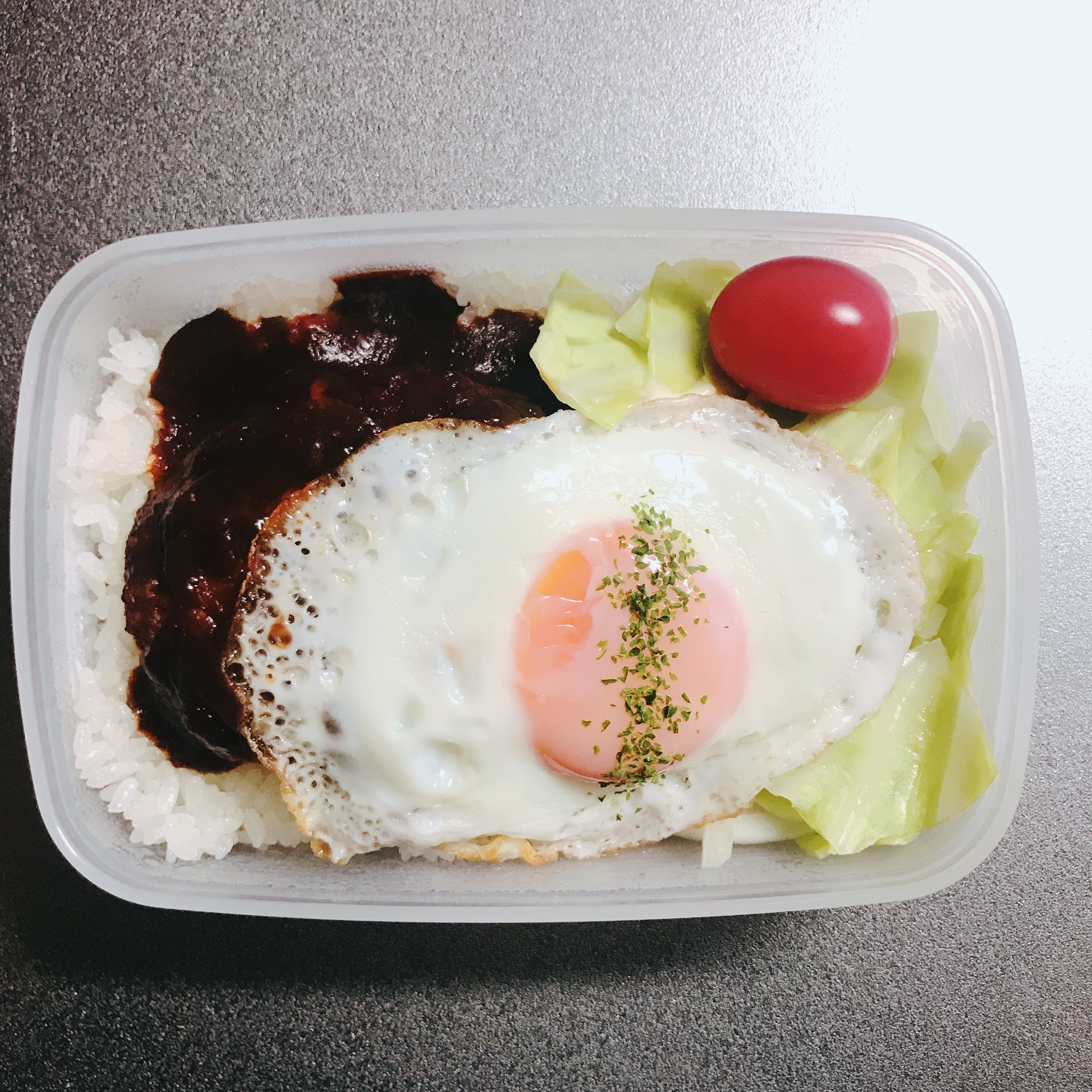 ロコモコ風お弁当