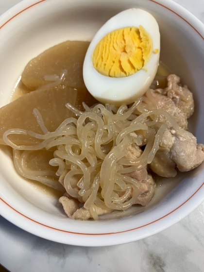 白滝プラスで作りました。
美味しかったです^_^
レシピありがとうございます！