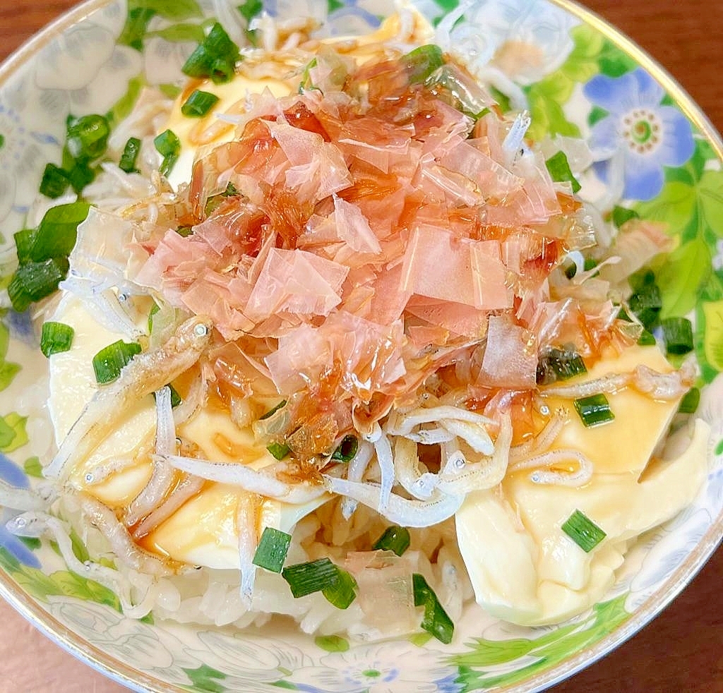 豆腐➕しらす丼