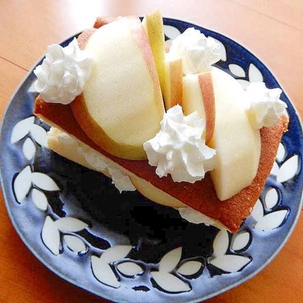 コンビニのカステラで❤簡単ヘルシーな林檎のケーキ♪