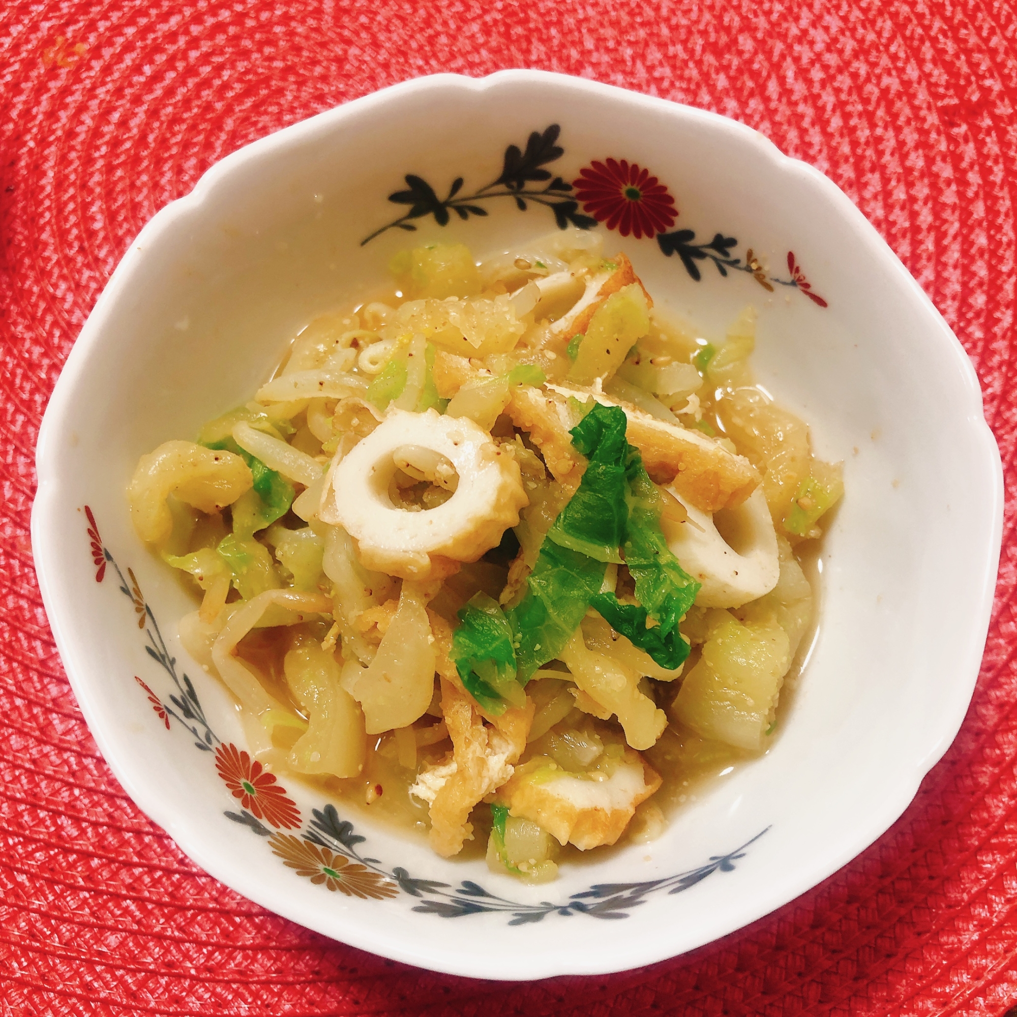 白菜ちくわ煮物