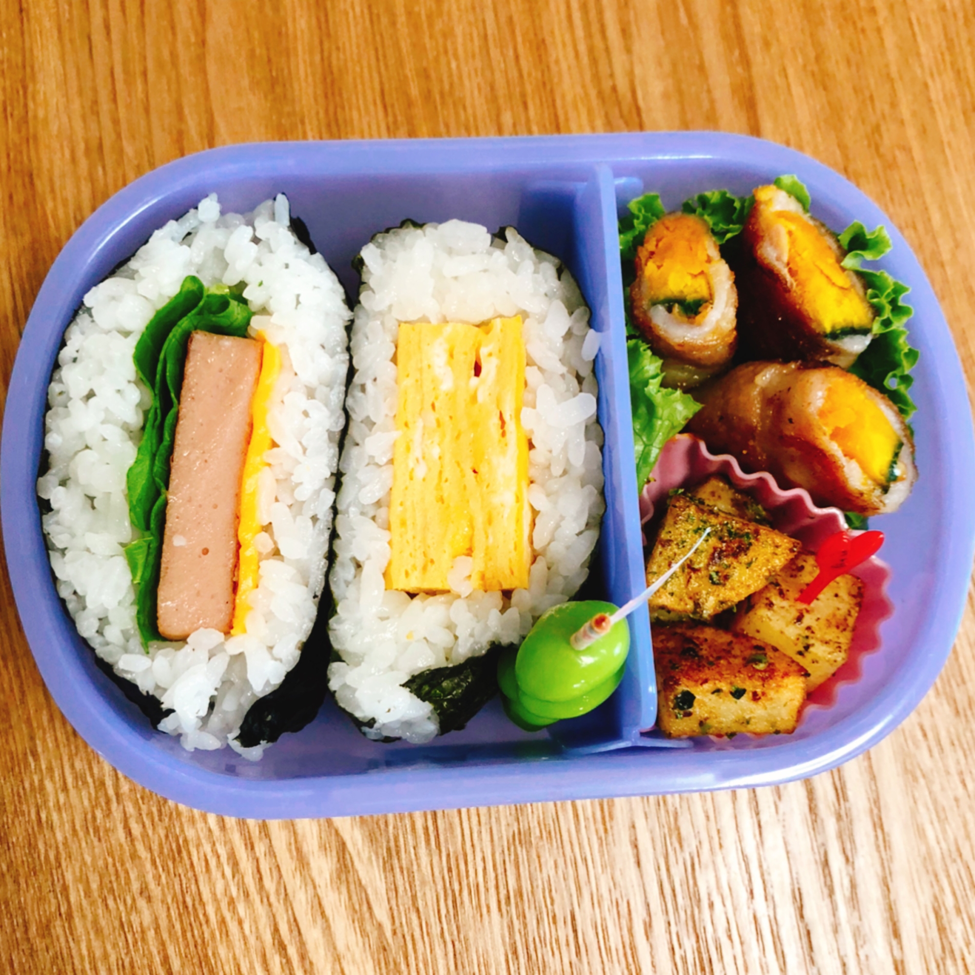 ★今週のお弁当★簡単おにぎらず弁当