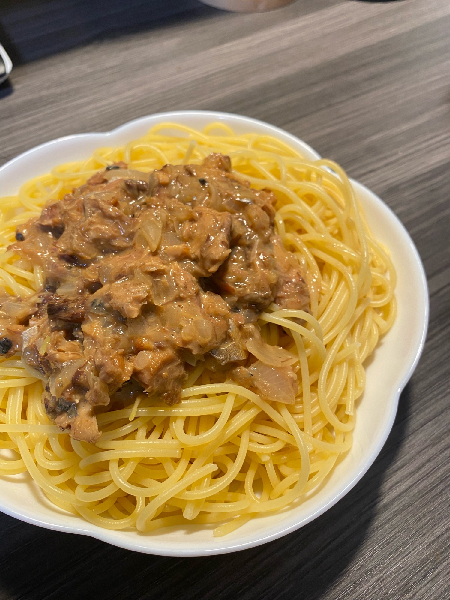 サバ缶で和風パスタ⭐材料2つで時短！