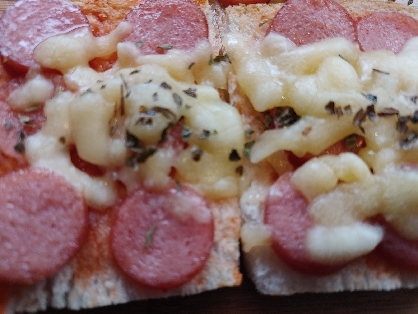 ピザ用チーズで(*Ü*)美味しくいただきました☆*°
