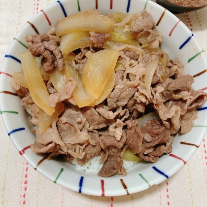 わさび醤油で☆焼き肉丼