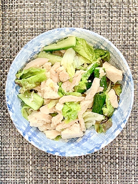 ささみ 豆腐 胡瓜のさっぱり中華サラダ