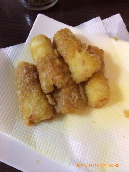 青ノリがなく急遽カレー粉をつかいました(*^_^*)