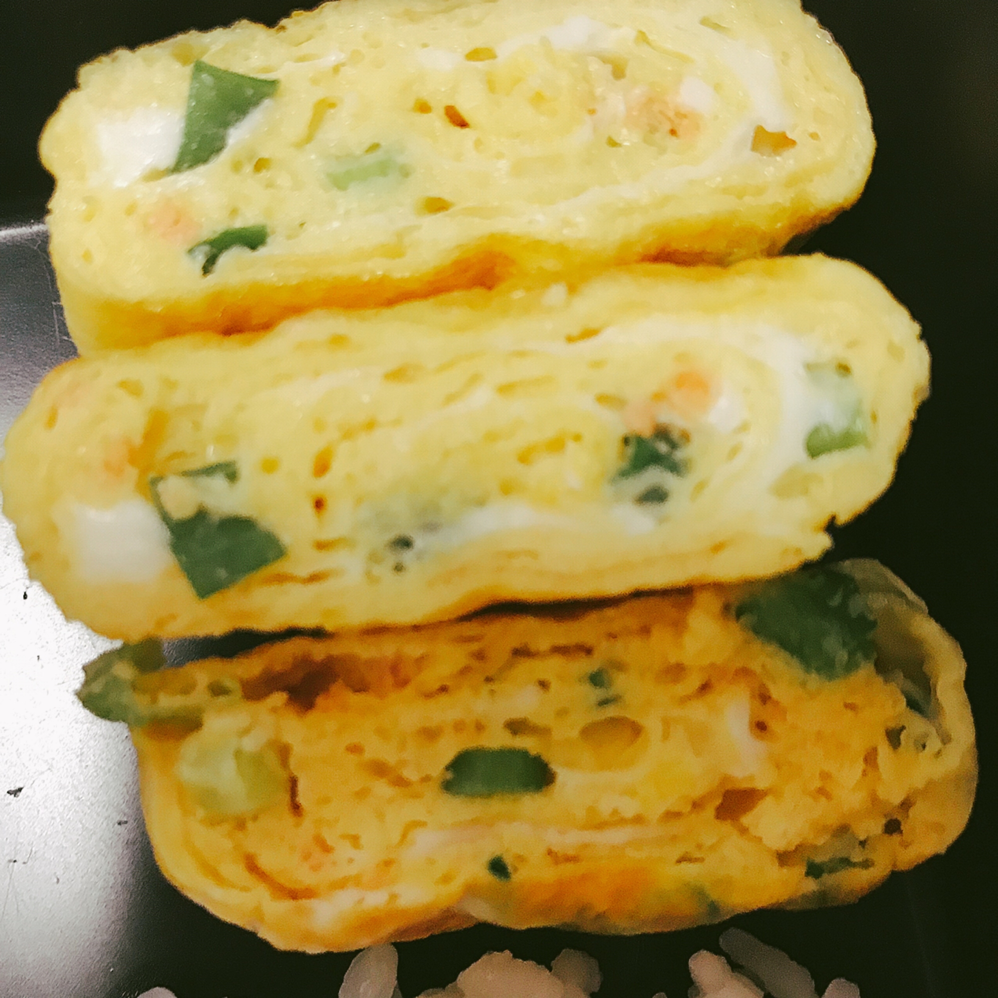 お弁当の卵焼きアレンジ！たらこ入りの卵焼き