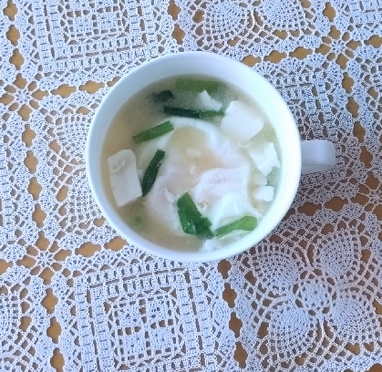 絶品！ニラと丸ごと卵の栄養たっぷり味噌汁♪