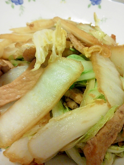 白菜とロースの生姜炒め