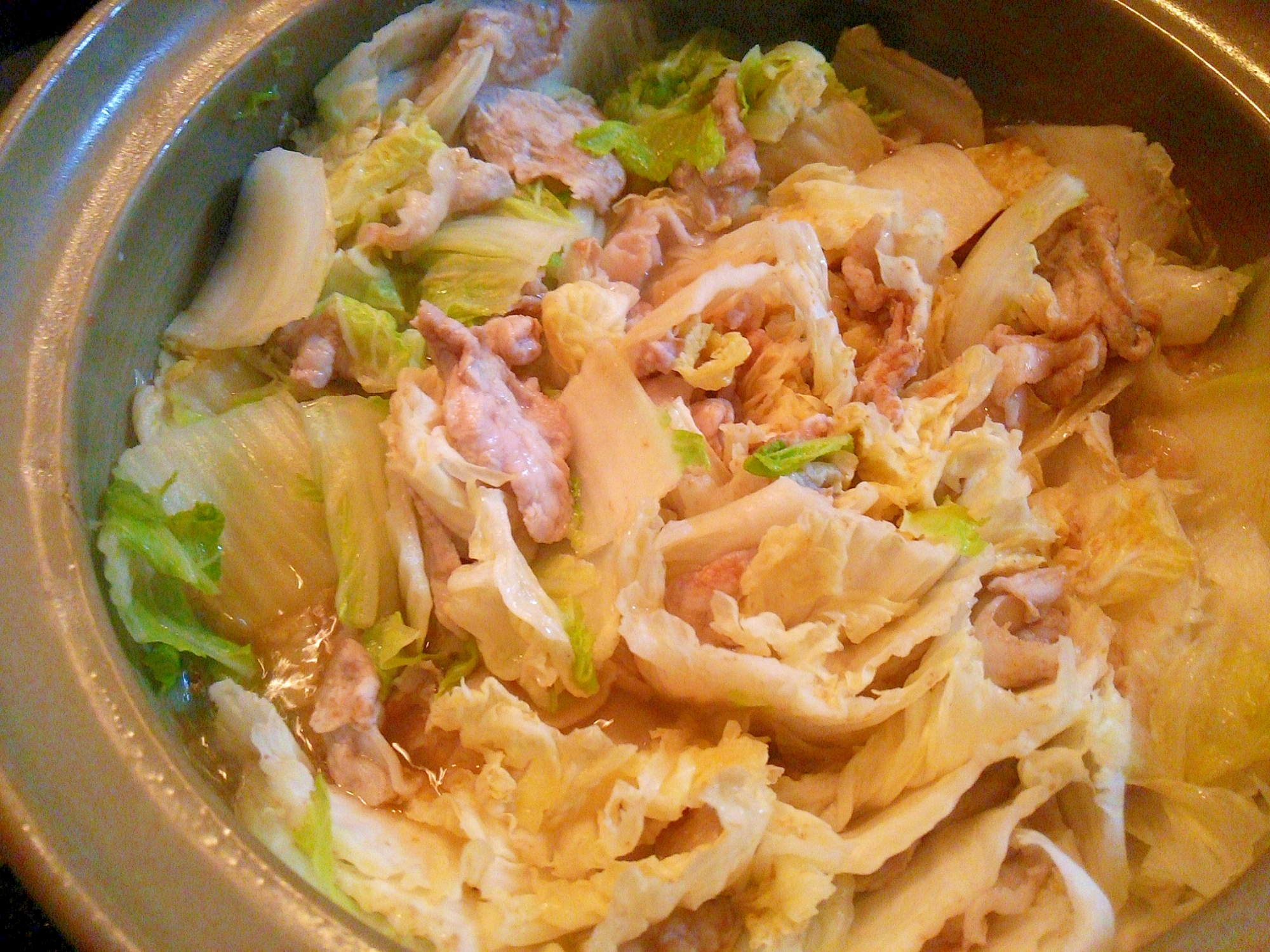 しゃぶしゃぶ用豚肉と白菜の簡単蒸し鍋 レシピ 作り方 By Jrとmc 楽天レシピ