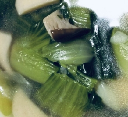 チンゲン菜とエリンギのスープ