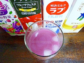 アイス♡アップル紫の野菜ミルク酒